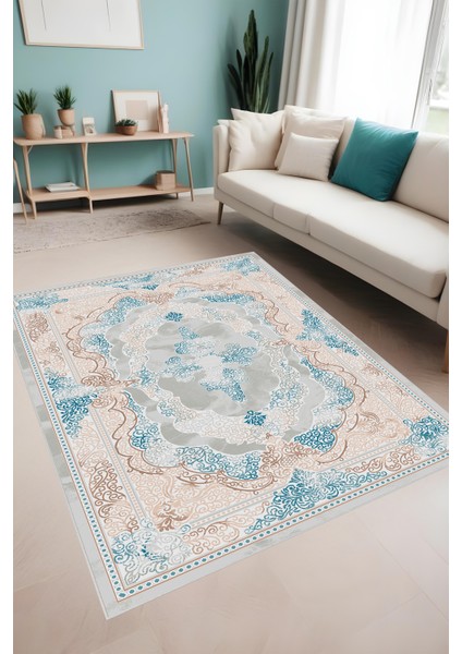 Dijital Baskı Klasik Desenli Modern Çerçeveli Dekoratif Makinada Yıkanabilir Salon ve Yolluk Halısı fiyatları