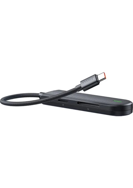 HU-1430 5 In 1 Type-C Çoklayıcı (Usb3.0x1+Usb2.0x2+Sd/tf Card Slotx1)- Gri fiyatları