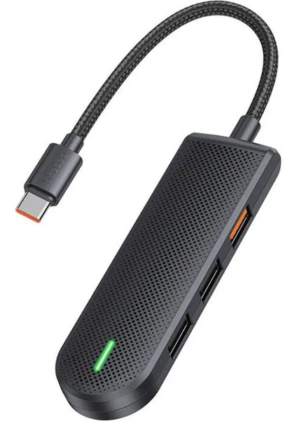 HU-1430 5 In 1 Type-C Çoklayıcı (Usb3.0x1+Usb2.0x2+Sd/tf Card Slotx1)- Gri modelleri