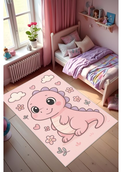 Dijital Baskı Çocuk Odası Halısı Makinede Yıkanabilir Anti Bakteriyel Leke Tutmaz Kaymaz Taban.