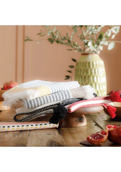 ORADEA PÜSKÜLLÜ RUNNER SİYAH 45X145 indirimleri