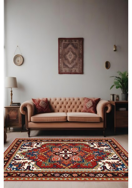 Dijital Baskı Klasik Desenli Çerçeveli Dekoratif Makinada Yıkanabilir Salon ve Yolluk Halısı fiyatları