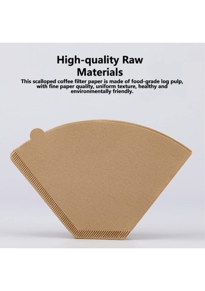 Filtre Kahve Kağıdı 1/ 4 80'li 5 Paket 400 Adet (Doğal Kahverengi) VCW fiyatları