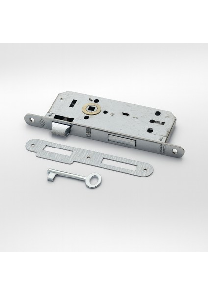 Iç Kapı Oda Kapısı Gömme Kilit 18 x 45MM Göbek Ölçülü Metal Iç Kapı Kilidi 1 Anahtarlı