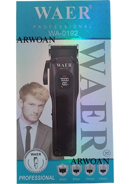 Profesyonel Kablosuz Saç Sakal Traş Makinesi - LED Ekran, 6500 Rpm Hız, Uzun Süreli Kullanım ve Şarj Bilgisi indirimleri