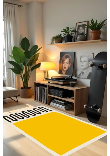 Dijital Baskı Bohem Tarz Kaymaz Taban Leke Tutmaz Makinada Yıkanabilir Salon Halısı ve Yolluk