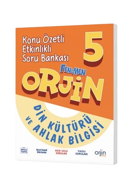 Orjin Okul 2026 5. Sınıf Din Kültürü Konu Özetli Soru Bankası Güncel Müfredat
