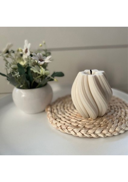 Spiral Tasarım Kıvrık Soya Mumu fiyatları