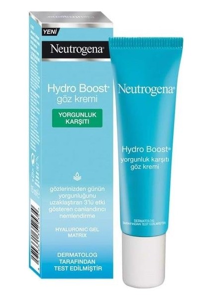 Hydro Boost Yorgunluk Karşıtı Göz Kremi, 15 ml - Diş Beyazlatıcı Köpük Hediye