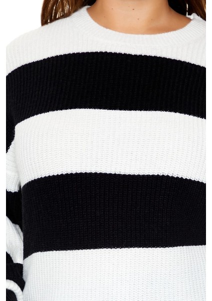 Plus Size Çizgili Kazak indirimleri