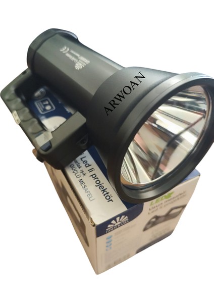 GK6697 Uzun Menzilli LED Projektör Fener 10W Güçlü Aydınlatma 7 Saat Çalışma Süresi Taşınabilir Şarjlı El Feneri modelleri