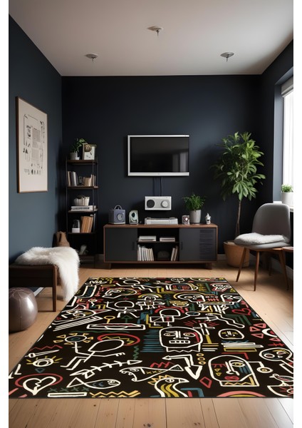 Makinede Yıkanabilir Renkli Desen Kaymaz Taban Leke Tutmaz Salon Halısı Çocuk Halısı ve Yolluk fiyatları