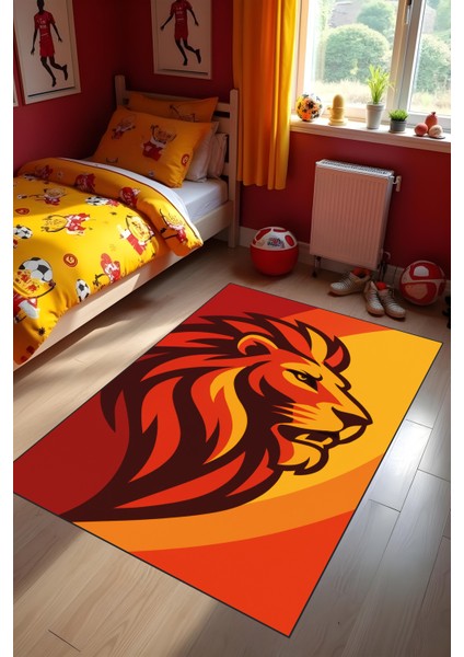 Dijital Baskı Futbol Halısı Makinede Yıkanabilir Anti Bakteriyel Leke Tutmaz Kaymaz Taban