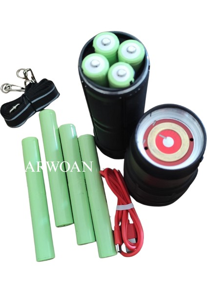 Yüksek Güç Taktik Şarj Edilebilir LED El Feneri Uzun Menzilli Çok Güçlü Fener