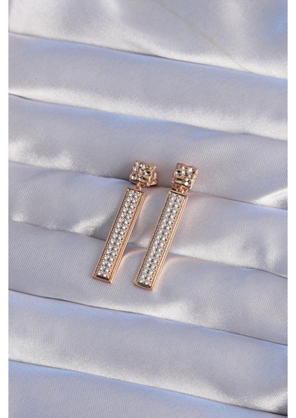 Xuping Rose Renk Zirkon Taşlı Su Yolu Küpe - PRT3500EB02092 fiyatları