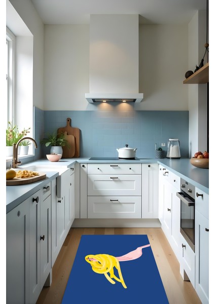 Dijital Baskı Modern Kaymaz Taban Leke Tutmaz Makinada Yıkanabilir Salon Halısı ve Mutfak Halısı