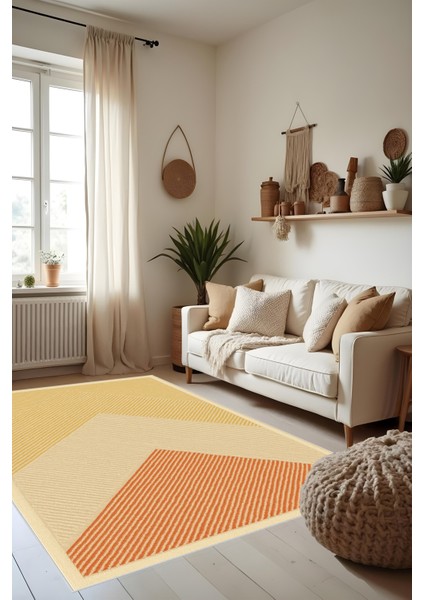 Makinede Yıkanabilir Geometrik Desen Kaymaz Taban Leke Tutmaz Mutfak Halısı Salon Halısı ve Yolluk