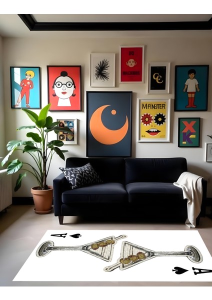 Dijital Baskı Modern Tarz Kaymaz Taban Leke Tutmaz Makinada Yıkanabilir Salon Halısı Genç Oda Halısı modelleri