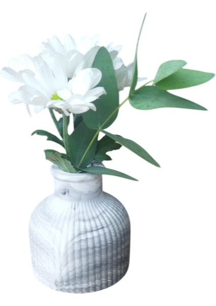 Homemade Dekoratif Obje Gri Desenli Vazo fiyatları