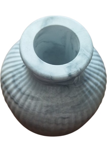 Homemade Dekoratif Obje Gri Desenli Vazo fırsatları