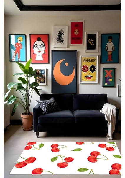 Dijital Baskı Modern Kaymaz Taban Leke Tutmaz Makinada Yıkanabilir Mutfak Halısı ve Balkon Halısı fiyatları