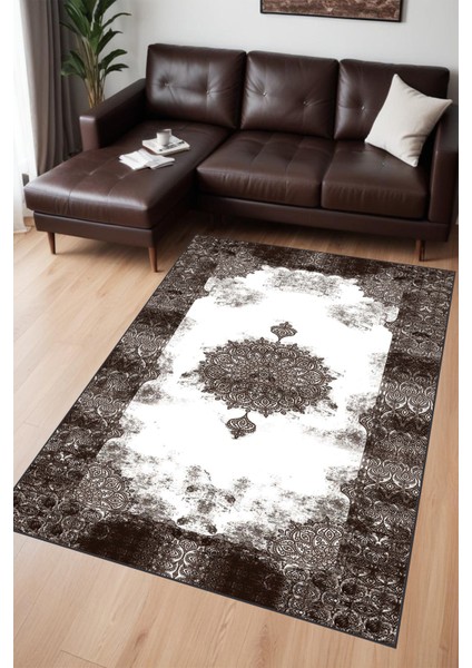 Dijital Baskı Klasik Desenli Çerçeveli Dekoratif Makinada Yıkanabilir Salon ve Yolluk Halısı fiyatları