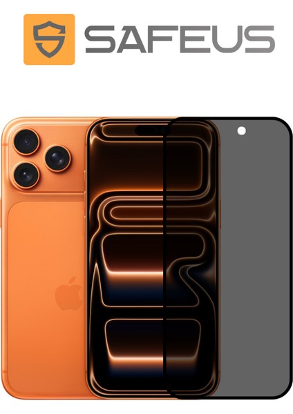 iPhone 17 Pro 9h+ Tam Kaplayan Hayalet Parmak Izi Bırakmayan Safir Ekran Koruyucu Cam