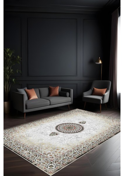 Makinede Yıkanabilir Klasik Desen Kaymaz Taban Leke Tutmaz Salon Halısı ve Kesme Yolluk fiyatları