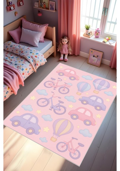 Dijital Baskı Çocuk Odası Halısı Makinede Yıkanabilir Anti Bakteriyel Leke Tutmaz Kaymaz Taban. fiyatları