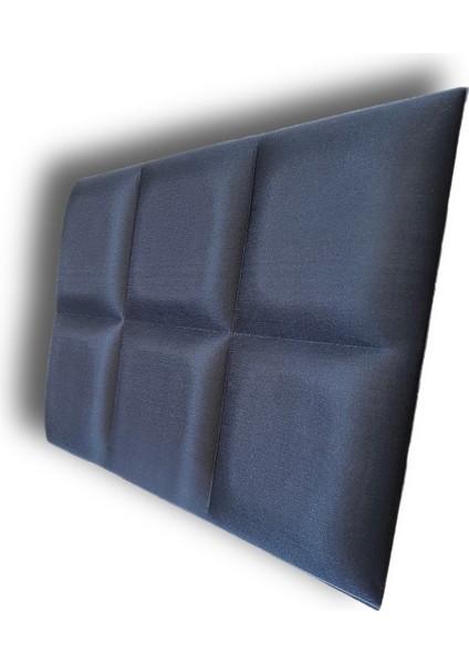 Akustik 3D Dolgulu Parlak Yüzeyli Siyah Panel 50X33CM Kalınlık 30MM