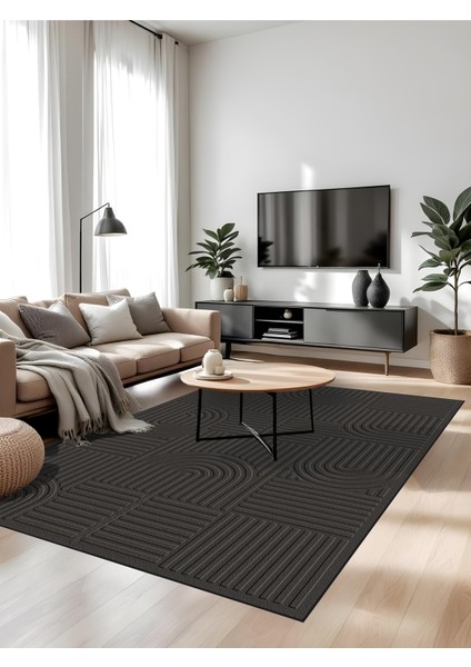 Dijital Bukleli Bohem Desen Oturma Odası Halısı Salon Halısı Mutfak Halısı Çocuk Odası Halı Yolluk