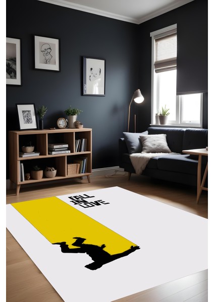 Dijital Baskı Modern Sanatsal Figürlü Kaymaz Taban Makinada Yıkanabilir Salon Halısı Genç Oda Halısı fiyatları