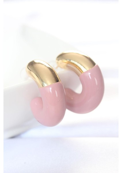 Ccb Gül Kurusu Gold Çift Renk Küpe - PRT3500EB01230