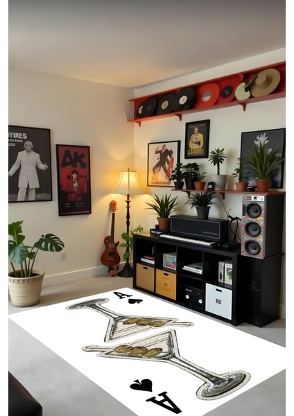 Dijital Baskı Modern Tarz Kaymaz Taban Leke Tutmaz Makinada Yıkanabilir Salon Halısı Genç Oda Halısı