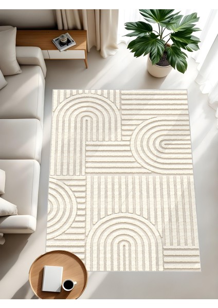 Dijital Bukleli Bohem Desen Oturma Odası Halısı Salon Halısı Mutfak Halısı Çocuk Odası Halı Yolluk