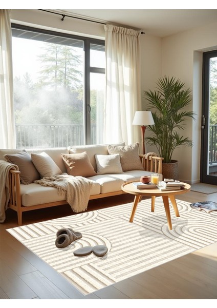 Dijital Bukleli Bohem Desen Oturma Odası Halısı Salon Halısı Mutfak Halısı Çocuk Odası Halı Yolluk modelleri