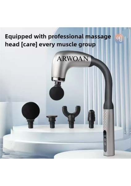 Masaj Tabancası Derin Doku Kas Gevşetici, Sessiz Motor, 4 Başlık Aparatı ile Profesyonel Masaj Cihazı modelleri