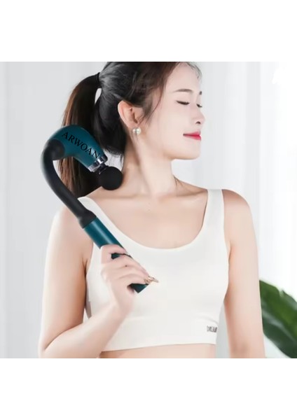 Masaj Tabancası Derin Doku Kas Gevşetici, Sessiz Motor, 4 Başlık Aparatı ile Profesyonel Masaj Cihazı