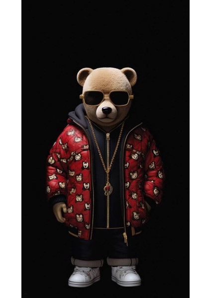 B-Boy Ayıcık V1 Ev Duvar Salon Güzellik Salonu Ofis Dükkan Dekarasyon Kanvas Tablo fiyatları