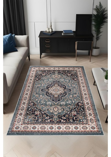 Dijital Baskı Klasik Desenli Çerçeveli Dekoratif Makinada Yıkanabilir Salon ve Yolluk Halısı fiyatları