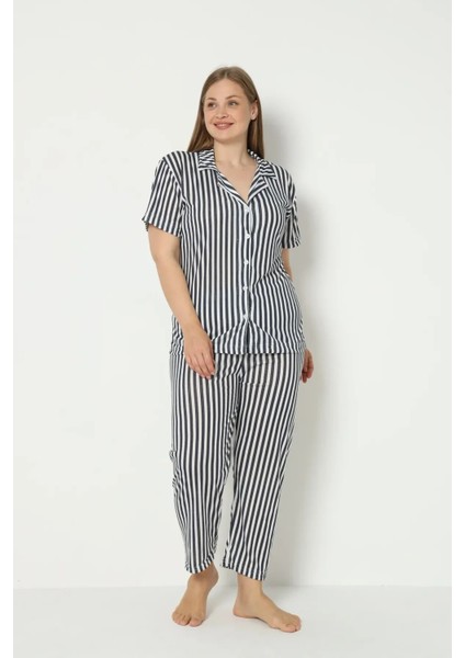 Kadın Gömlekli Pijama Ikili Takım