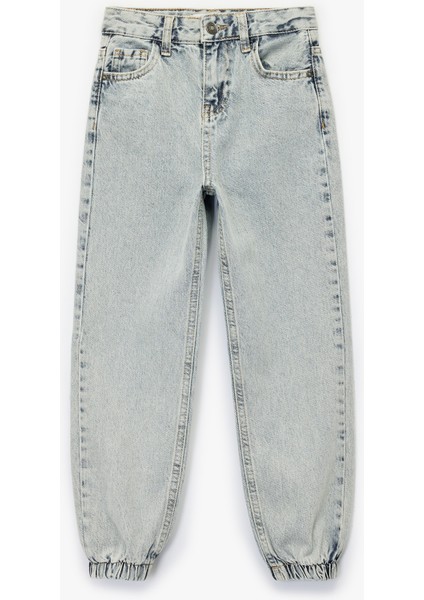 Pamuklu Cepli Jooger Denim Pantolon