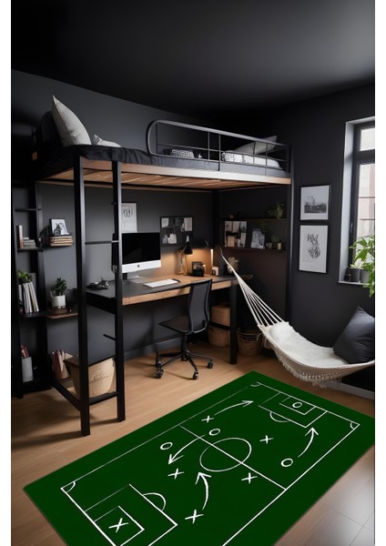 Dijital Baskı Futbol Temalı Kaymaz Taban Leke Tutmaz Yıkanabilir Salon Halısı ve Genç Halısı fiyatları