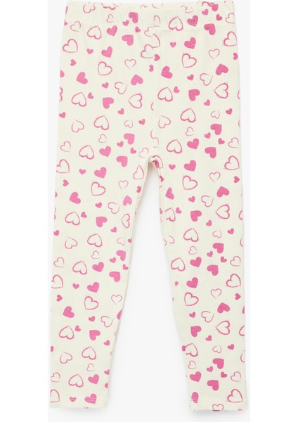 Pamuklu Desenli Beli Lastikli 3'lü Tayt Seti indirimleri