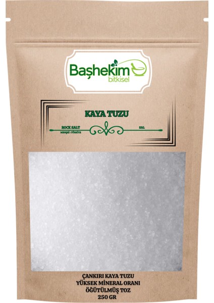 Kaya Tuzu Toz Çankırı Kaya Tuzu Yüksek Mineral Oranı Sipariş Sonrası Öğütülür 250 gr