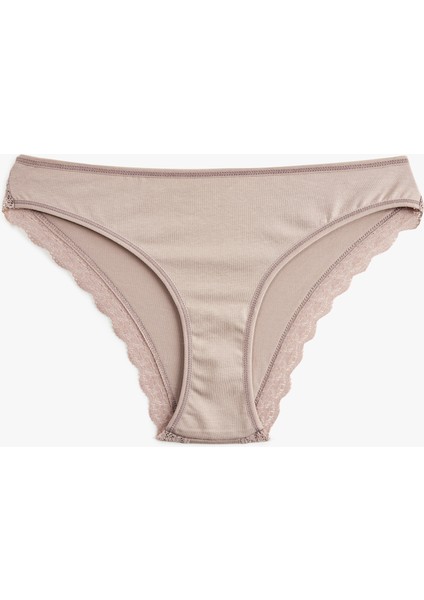 Paçası Dantelli Rahat Kalıp Pamuklu Brazilian Külot