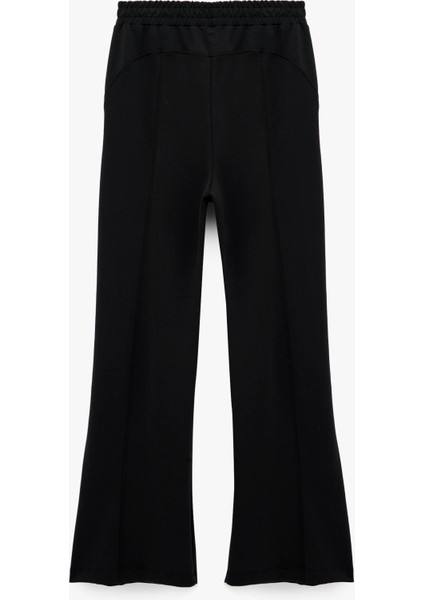 Yüksek Bel Oversize Şardonlu Geniş Paça Modal Karışımlı Spor Eşofman Altı fiyatları