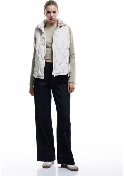 Fermuarlı Cepli Su Itici Kapüşonlu Kolsuz Kapitone Şişme Yelek fiyatları