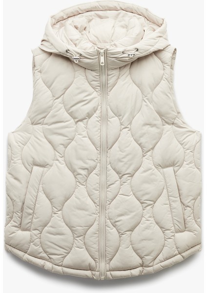 Fermuarlı Cepli Su Itici Kapüşonlu Kolsuz Kapitone Şişme Yelek fırsatları