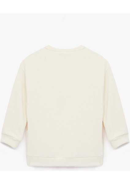 Bisiklet Yaka Uzun Kollu Basic Kadife Sweatshirt fiyatları